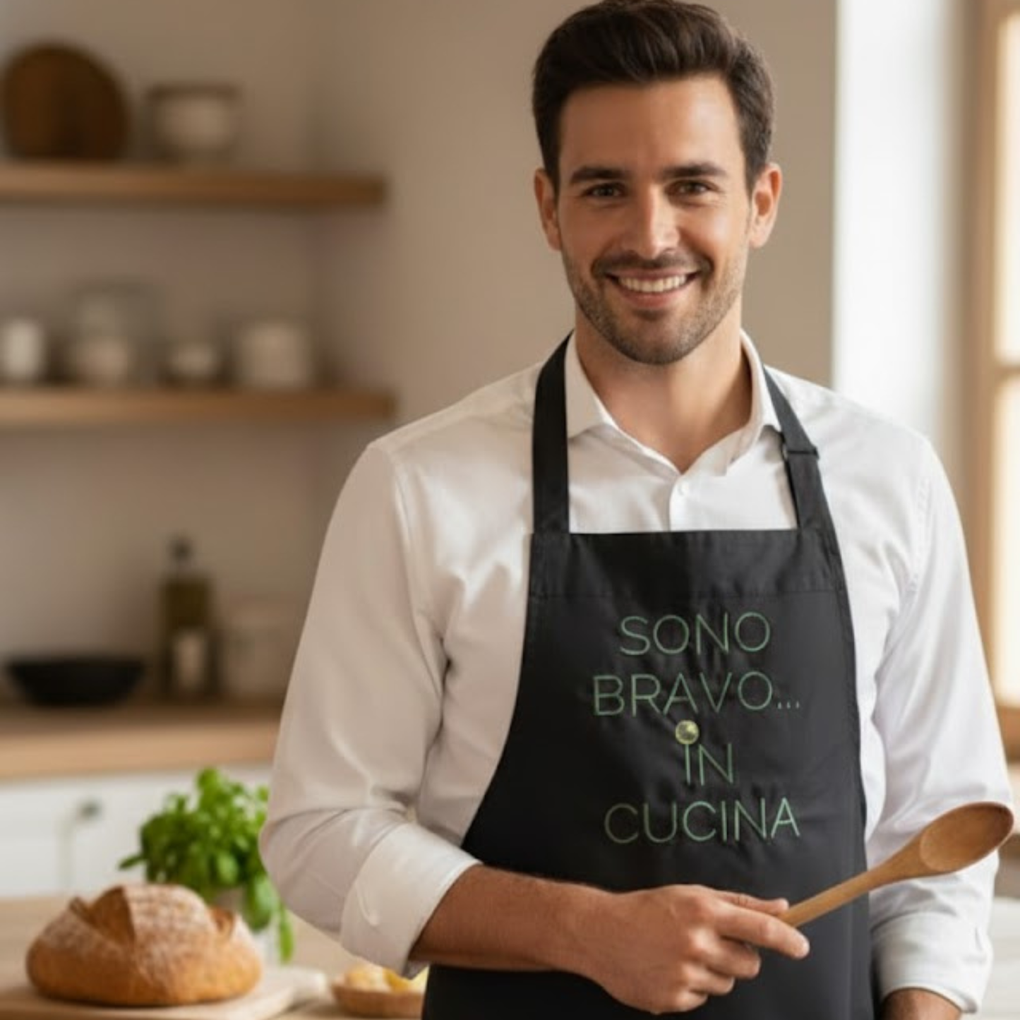 Avental Piselli "Sono Bravo in Cucina! Peça Exclusiva