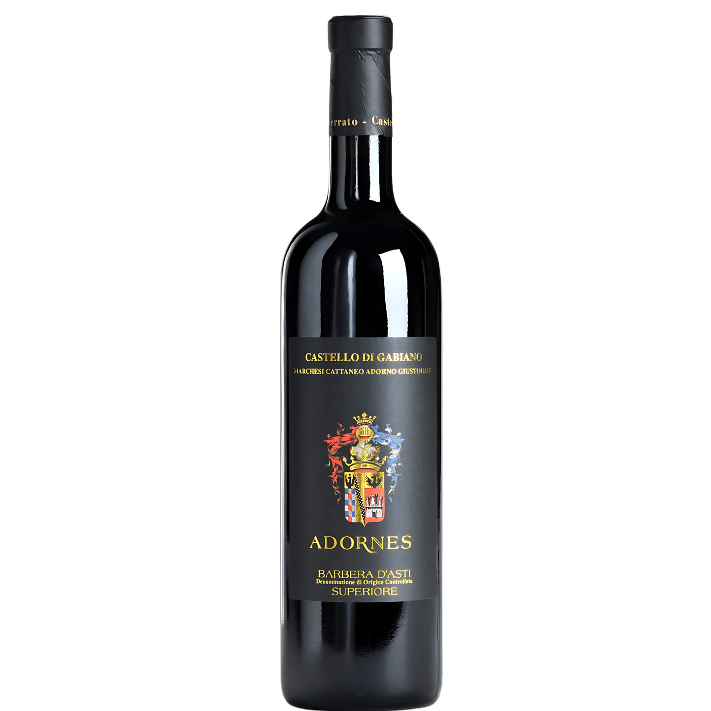 Garrafa do Vinho Tinto Adornes Barbera D'Asti Superiore DOCG 2015.