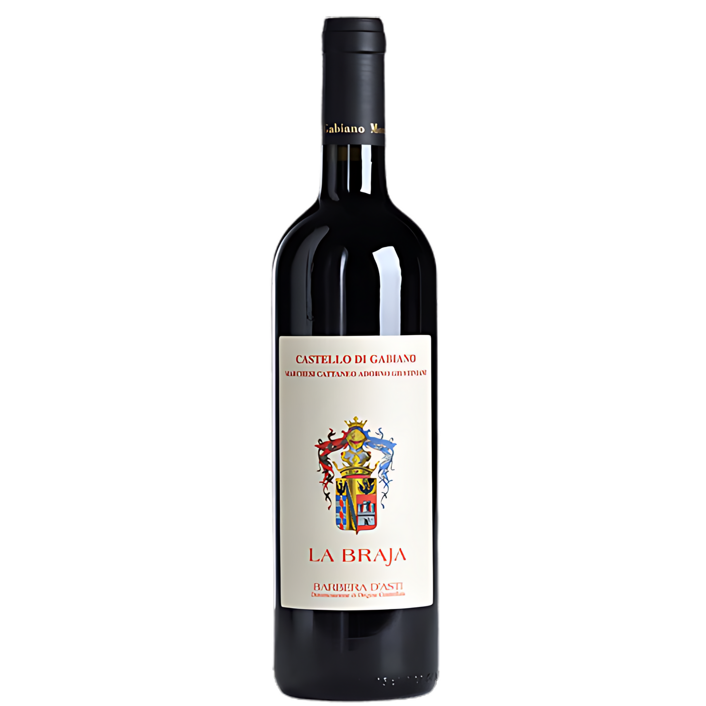 Garrafa do Vinho Tinto La Braja Barbera D'Asti DOCG 2023, Castello di Gabiano.