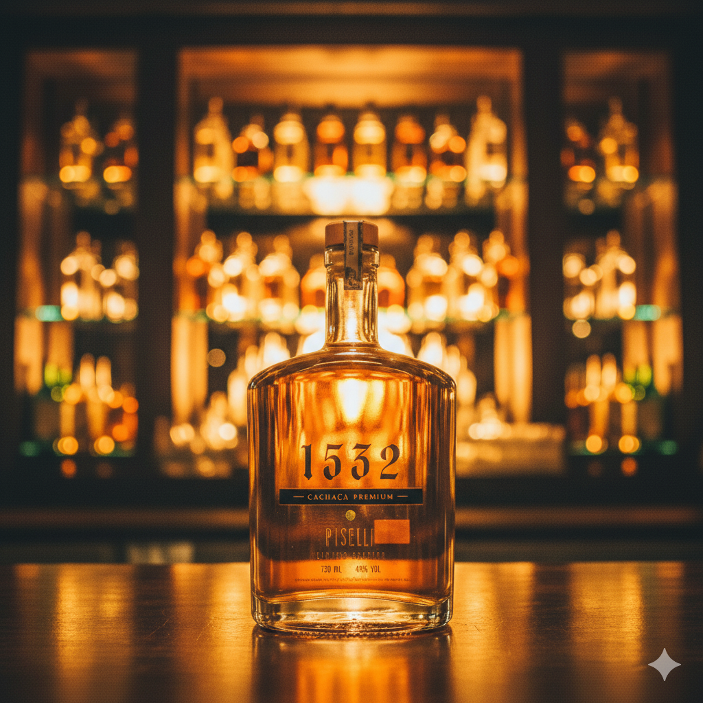 Cachaça Piselli Artesanal Ouro - 750 ml - Seleção Exclusiva Juscelino Pereira