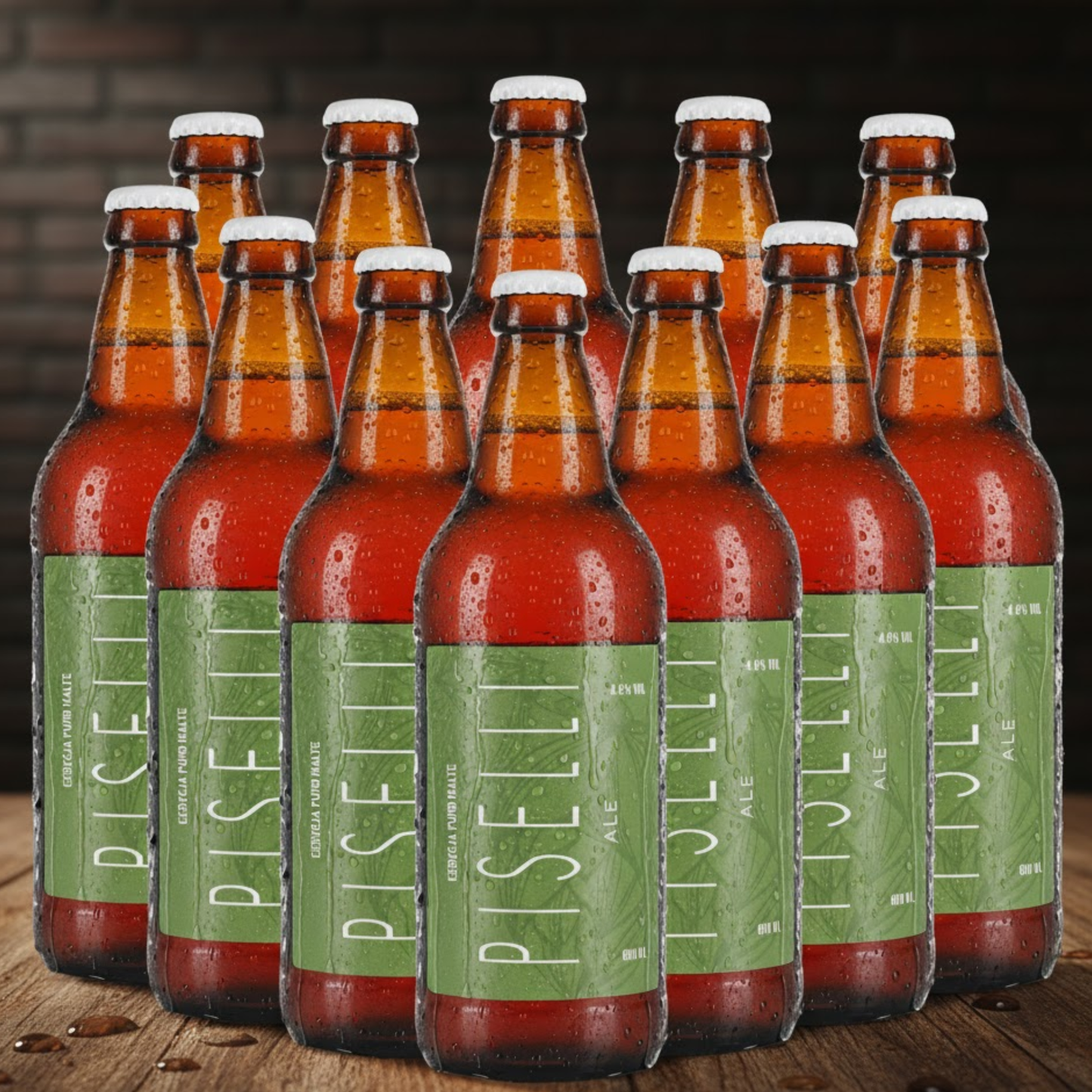 Kit Cerveja Piselli Ale – 600 ml - 12 Itens