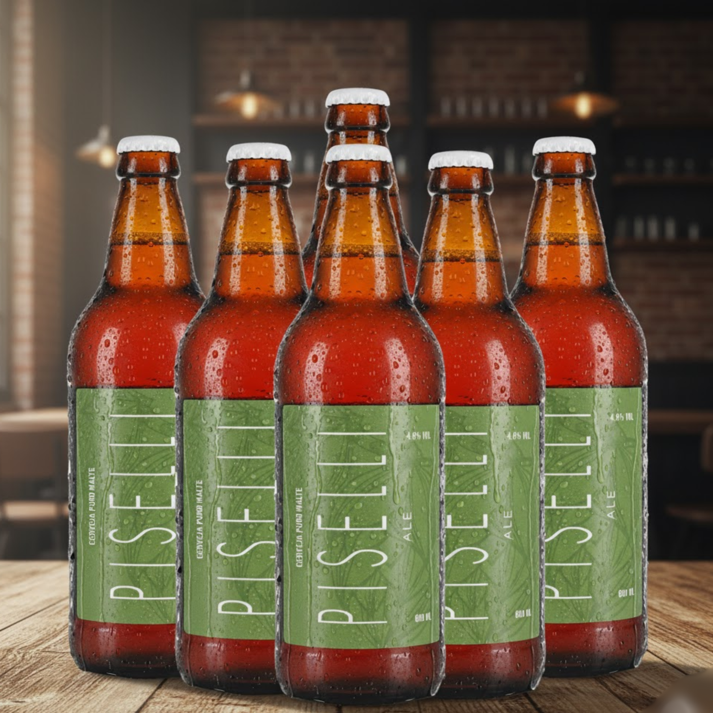 Kit Cerveja Piselli Ale – 600 ml - 6 Itens