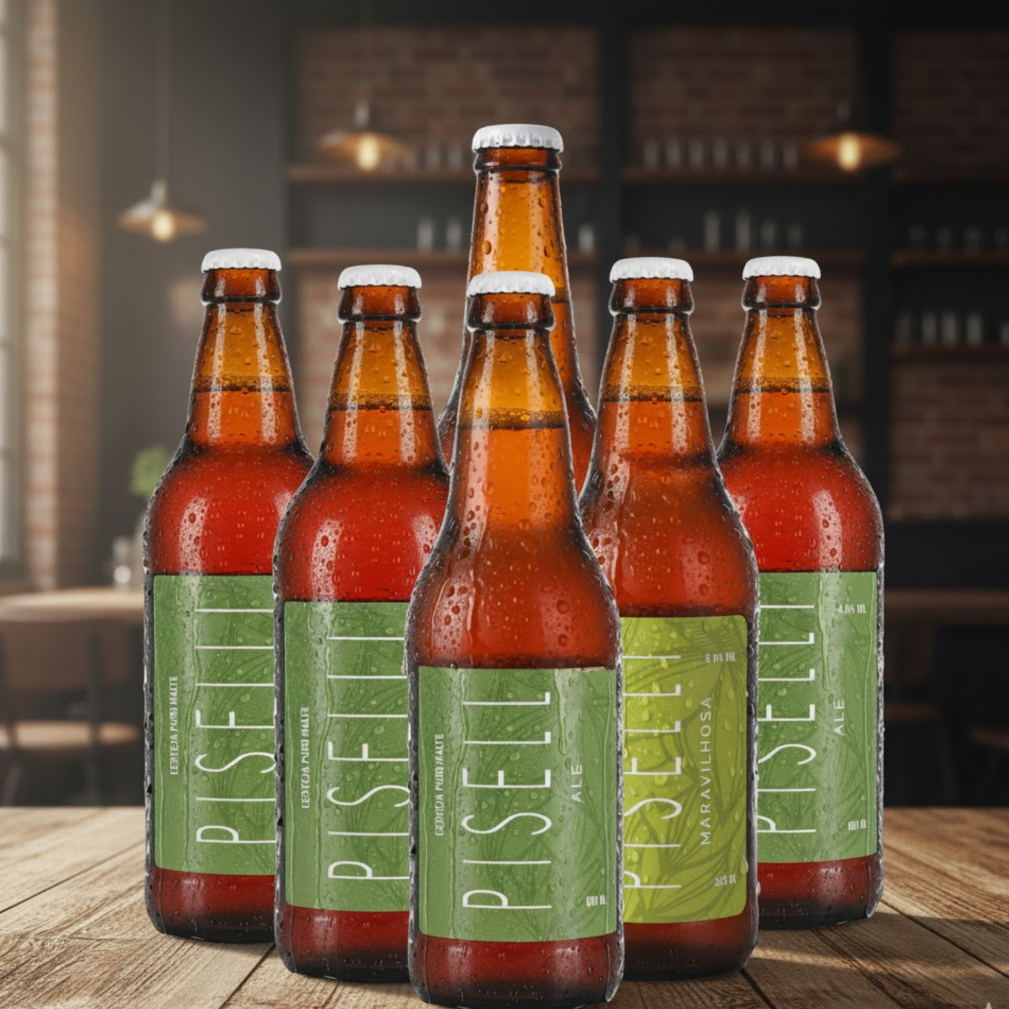 Kit Cerveja Piselli Maravilhosa Artesanal – 355 ml - 6 Itens