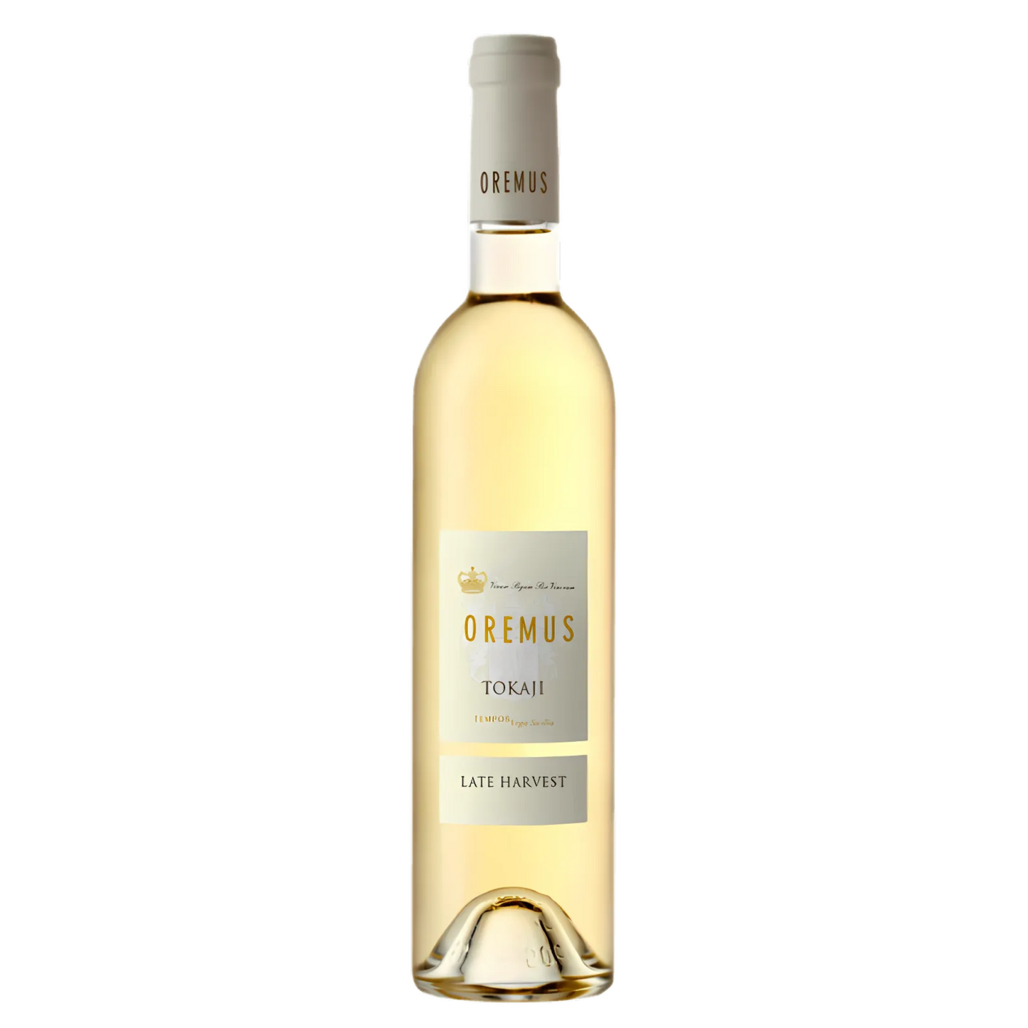 Garrafa de 500ml do Vinho Oremus Tokaji Late Harvest 2018, vinho doce da Hungria.