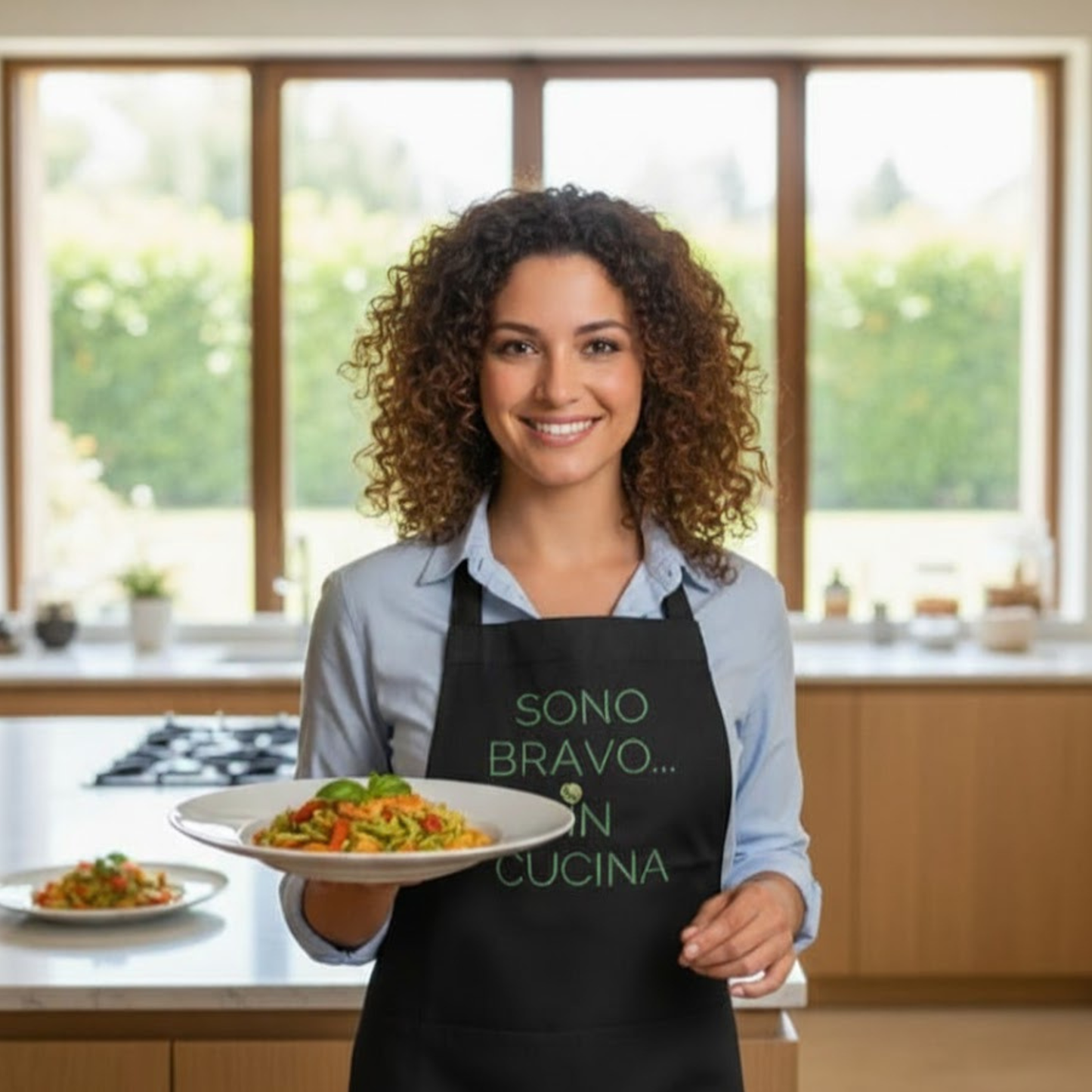 Avental Piselli "Sono Bravo in Cucina! Peça Exclusiva