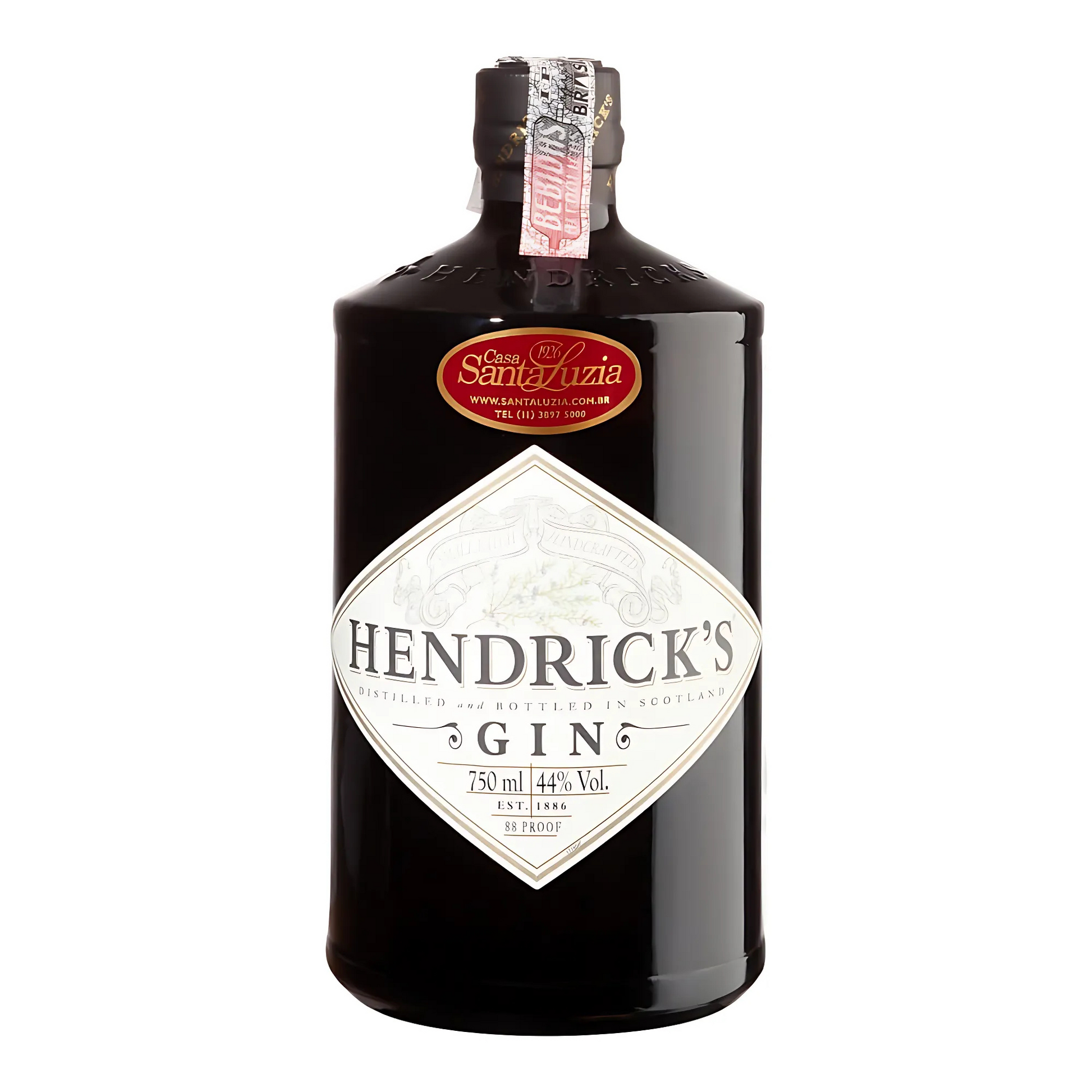 Garrafa do Gin Hendrick's Original 750ml, com rótulo clássico preto.