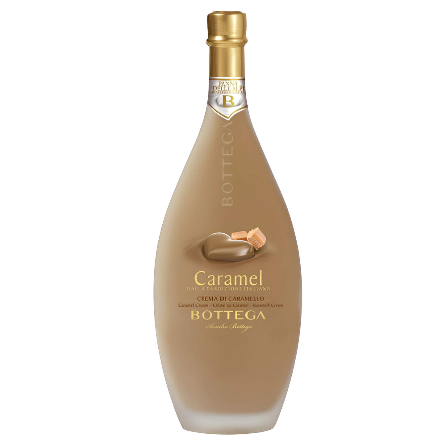 Garrafa do Licor Cremoso Caramel Bottega de Caramelo, 500ml.