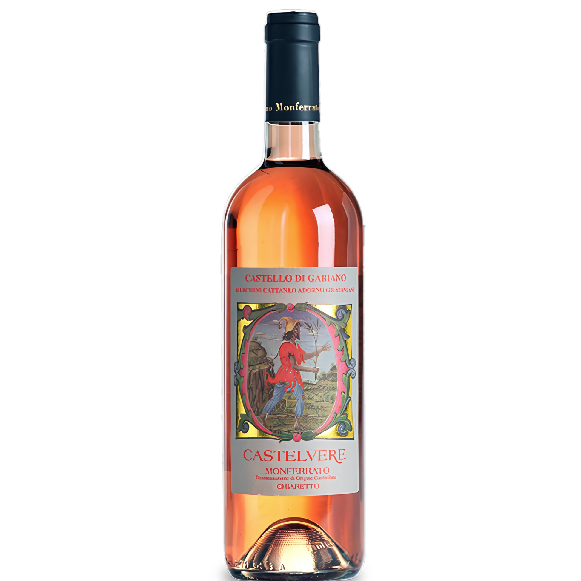 Garrafa de Vinho Rosé Castelvere Monferrato Chiaretto DOC 2023.