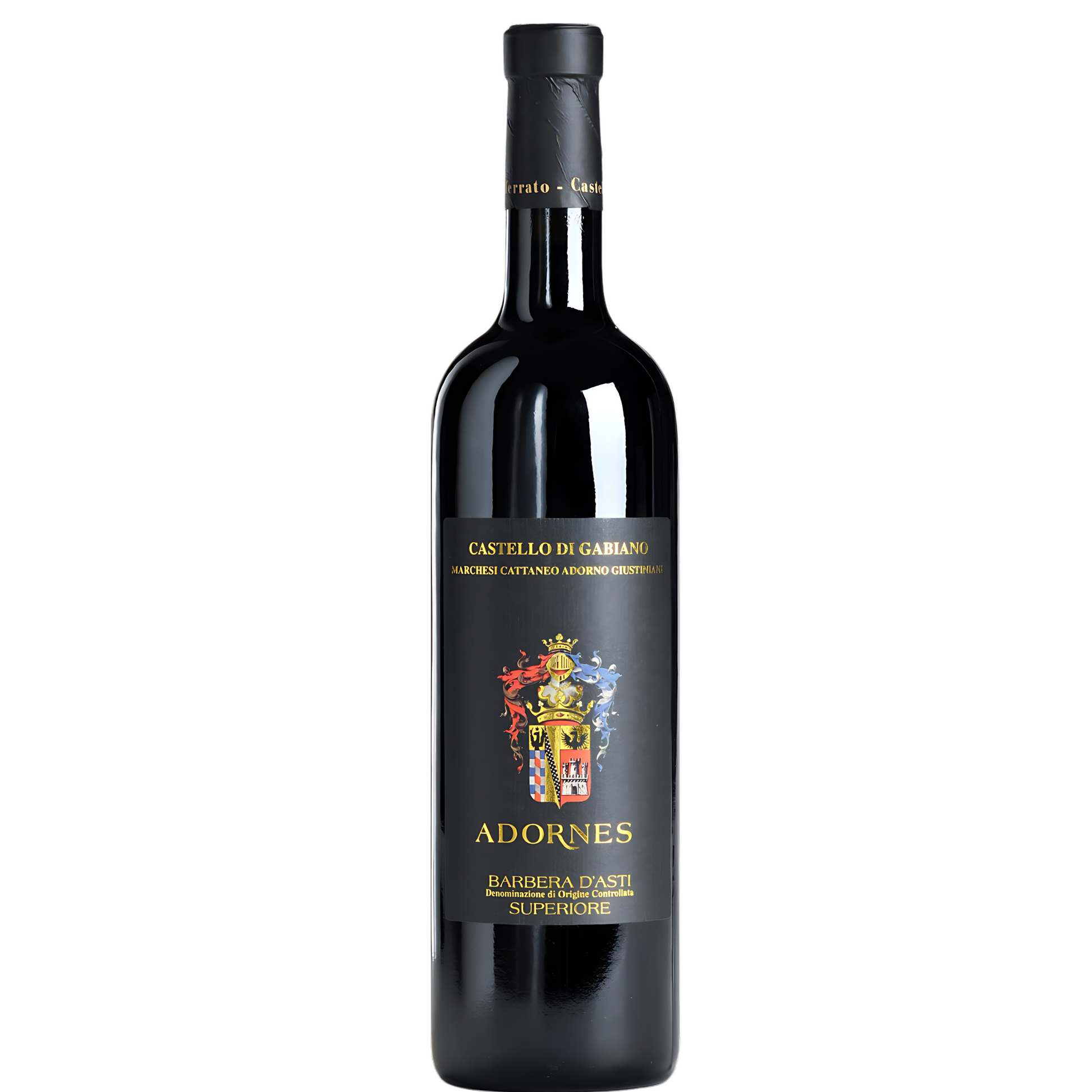 Garrafa do Vinho Tinto Adornes Barbera D'Asti Superiore DOCG 2015.