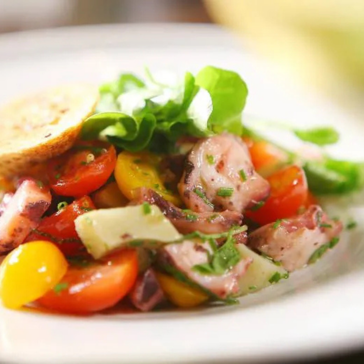 Polpo, Carciofi e Pomodorini 