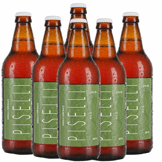 Kit Cerveja Piselli Ale – 600 ml - 6 Itens