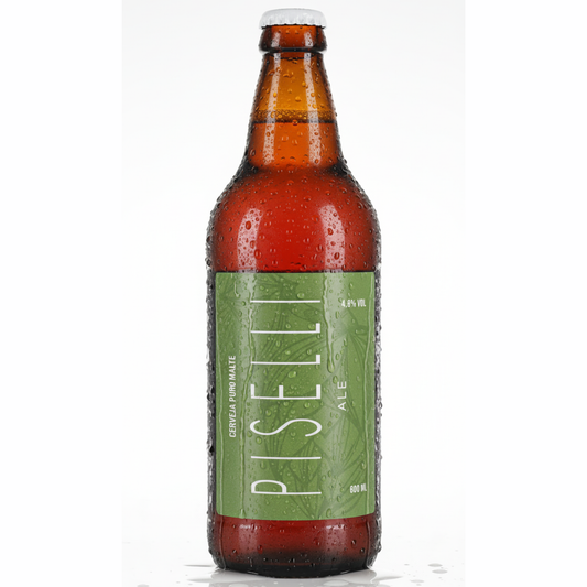Cerveja Artesanal Piselli  Ale – Puro Malte 600 ml.