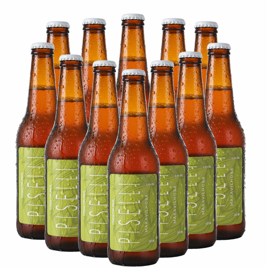Kit Cerveja Piselli Maravilhosa Artesanal – 355 ml - 12 Itens