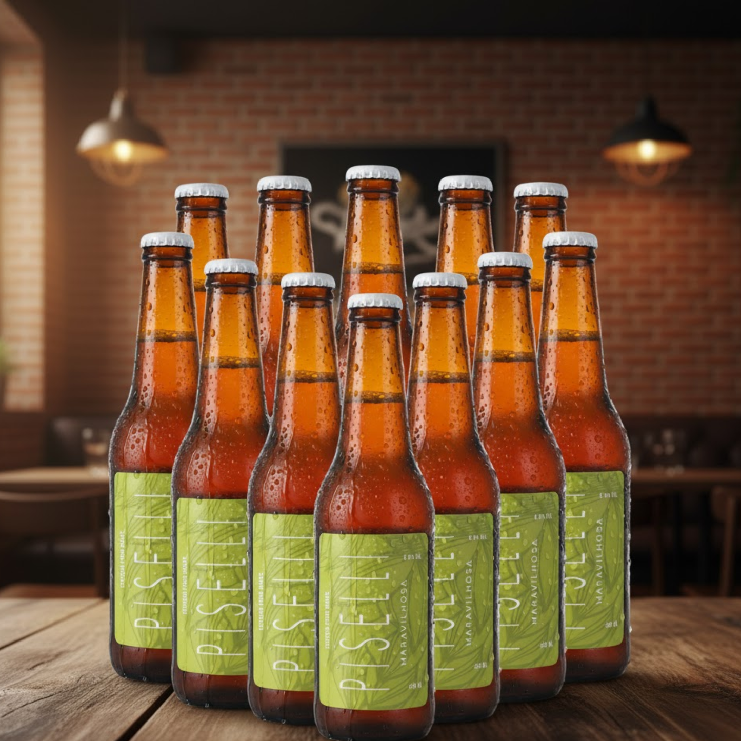 Kit Cerveja Piselli Maravilhosa Artesanal – 355 ml - 12 Itens