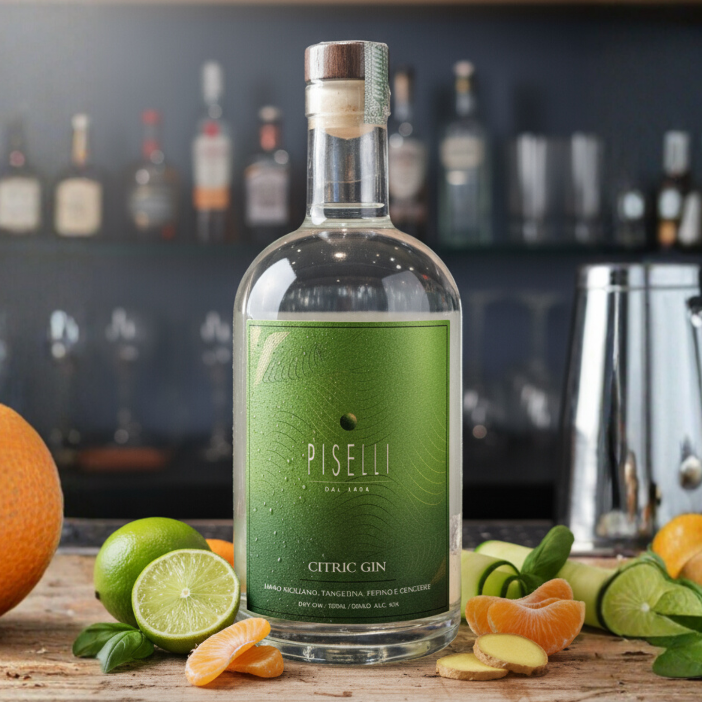 Gin Piselli Citric - 750ml - Seleção Exclusiva Juscelino Pereira