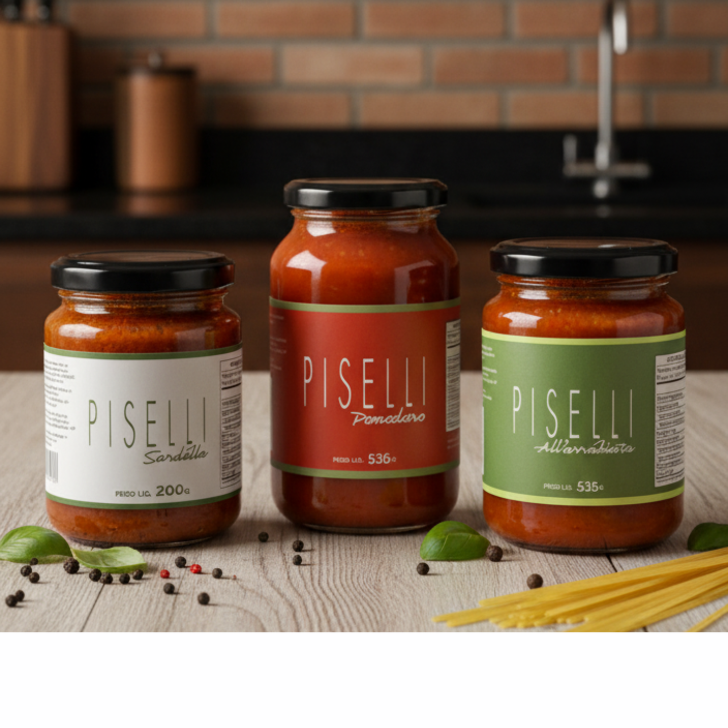 Molho de Tomate All'arrabiata Piselli 535g