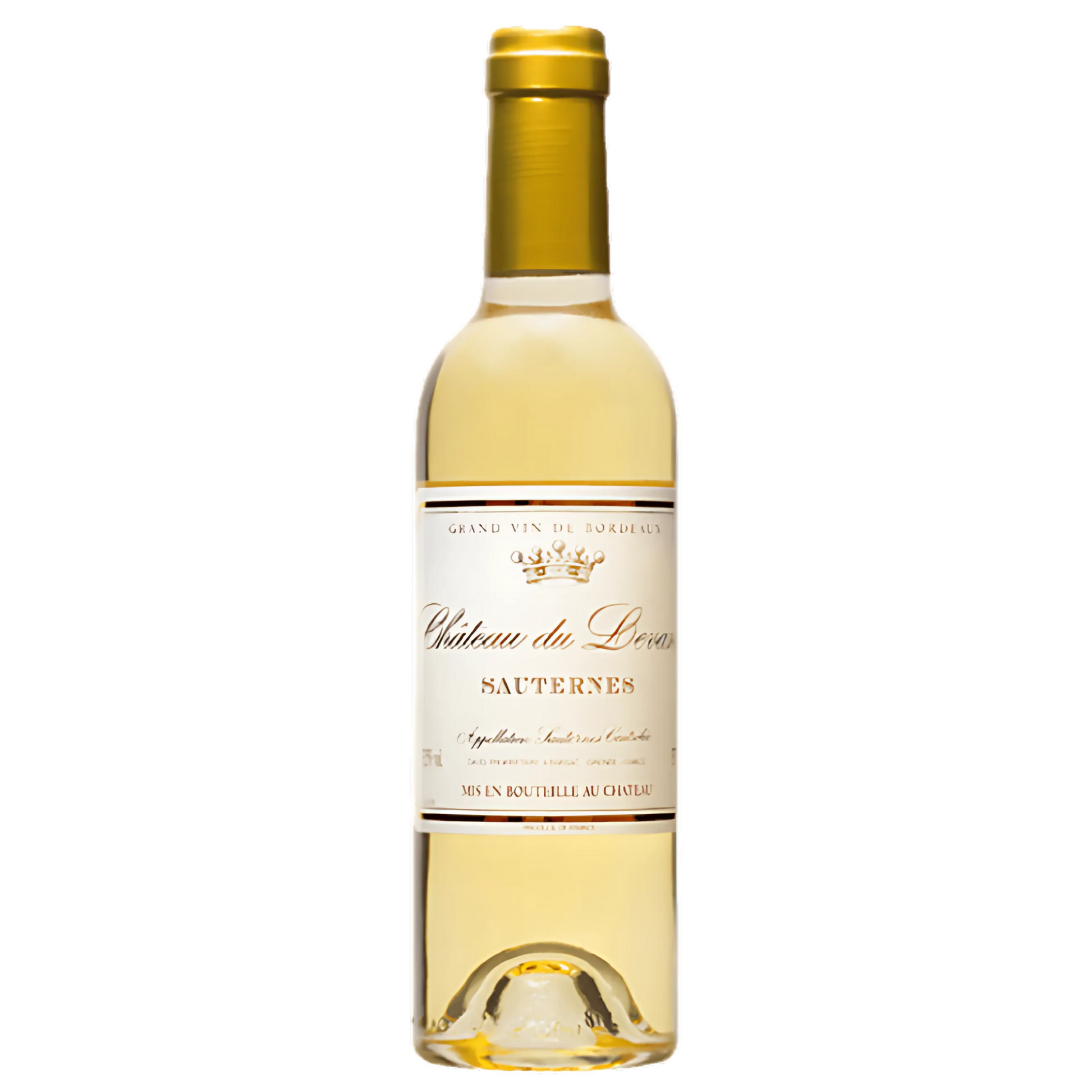 Meia Garrafa (375ml) do Vinho Château du Levant Sauternes 2019, vinho doce de Bordeaux.