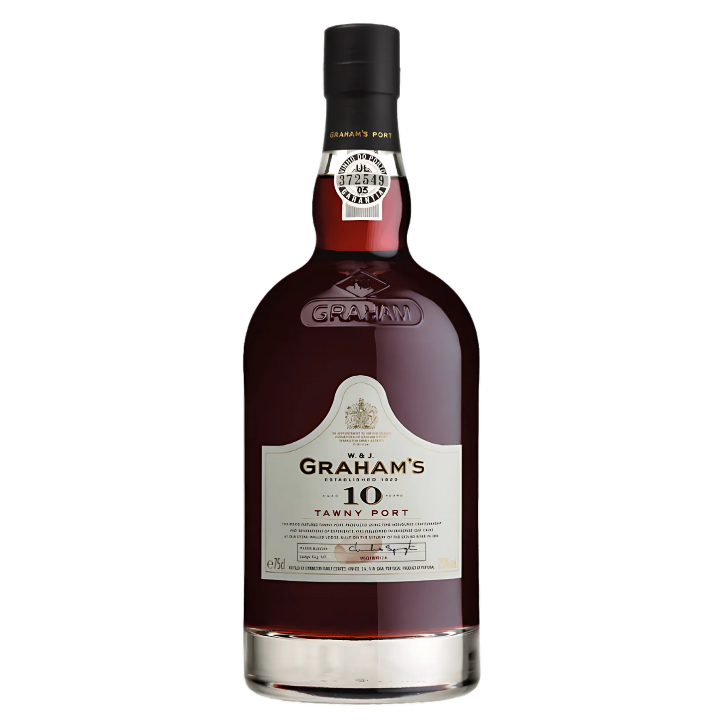 Garrafa de Vinho do Porto Graham's 10 Years Old Tawny 750ml.