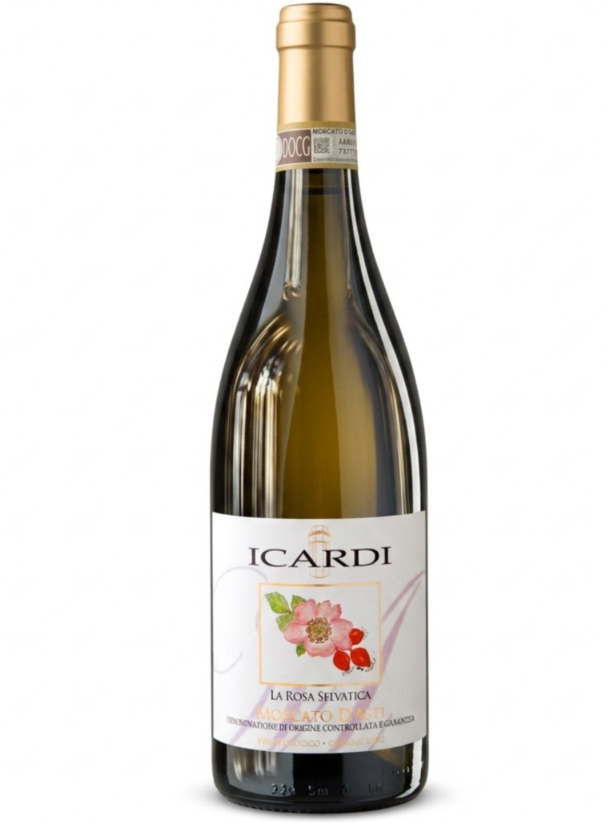Icardi | "La Rosa Selvatica" Moscato d'Asti DOCG | 2025 | 750ml | Vinho Branco Doce Frisante Italiano