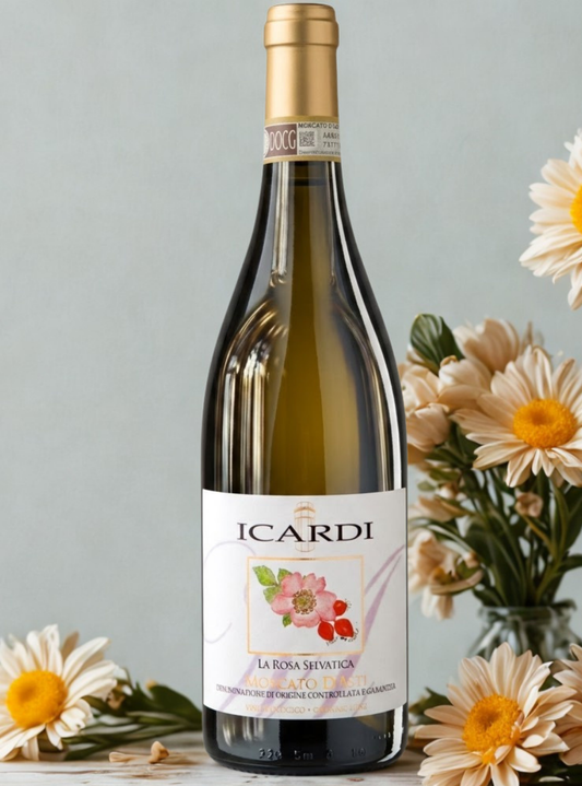 Icardi | "La Rosa Selvatica" Moscato d'Asti DOCG | 2025 | 750ml | Vinho Branco Doce Frisante Italiano